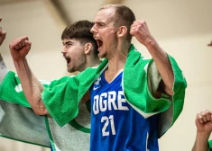 "Ogres" basketbolisti ar viena punkta pārsvaru  uzvar Liepāju un pagarina sēriju