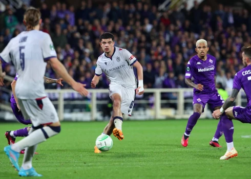 RFS pretiniece "Fiorentina" zaudē pirmajā UEFA Konferences līgas pusfināla mačā