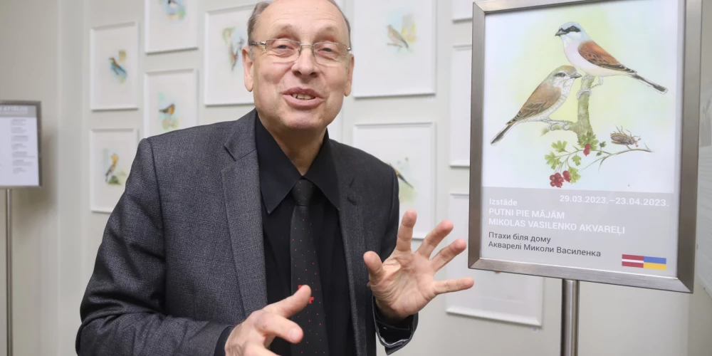 Ar putniem no Ukrainas. Ornitologs Mikola patvērumu radis Dabas muzejā Rīgā