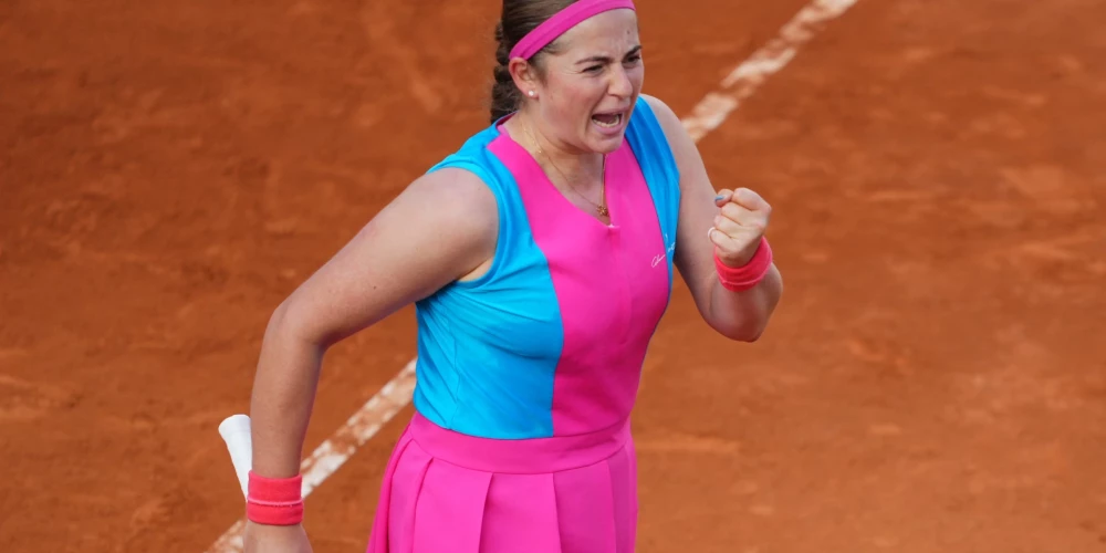 Ostapenko Romas "WTA 1000" sērijas turnīru uzsāk ar uzvaru