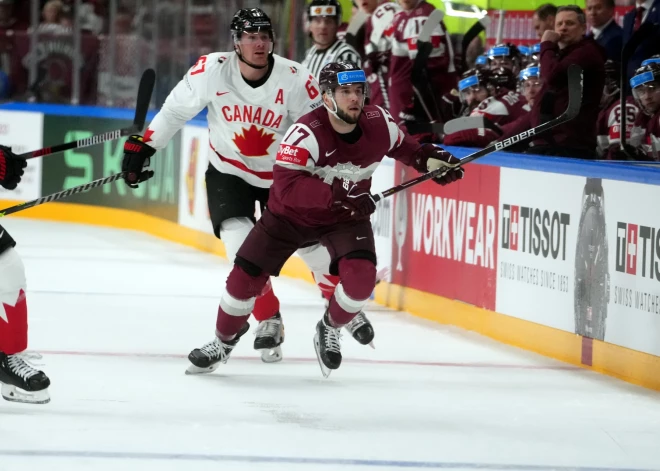 Pasaules hokeja čempionāta spēle starp Latvijas un Kanādas valstsvienībām ''Arēnā RĪga''.