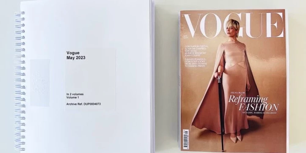 Впервые в истории: британский журнал Vogue выпустил номер, написанный шрифтом Брайля