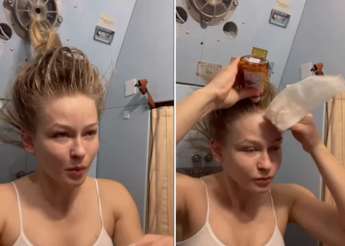 Российская актриса показала, как мыла голову в космосе