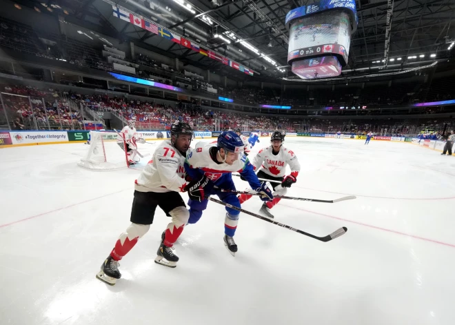 Pasaules hokeja čempionāta spēle starp Kanādas un Slovākijas valstsvienībām ''Arēnā RĪga''.