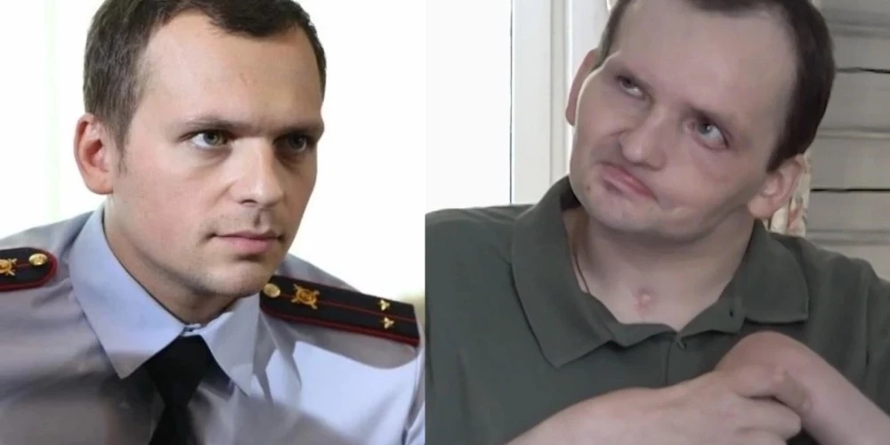 Слева - Алексей Янин в одном из сериалов до инсульта, справа - сейчас.