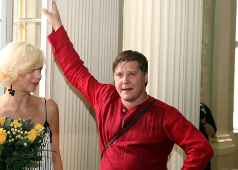 Latvijas Nacionālā teātra aktieri  Dita Lūriņa un Mārtiņš Egliens 2018. gada 7. augustā.