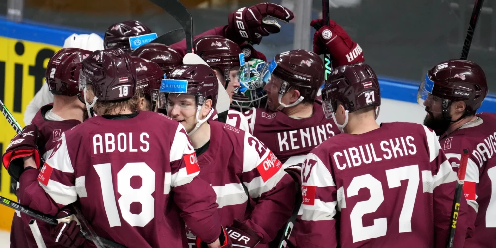 Latvijas hokejistiem uzvara pasaules čempionāta mačā ar Norvēģiju