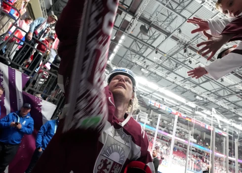 Pasaules hokeja čempionāta spēle starp Latvijas un Čehijas valstsvienībām "Arēnā Rīga".