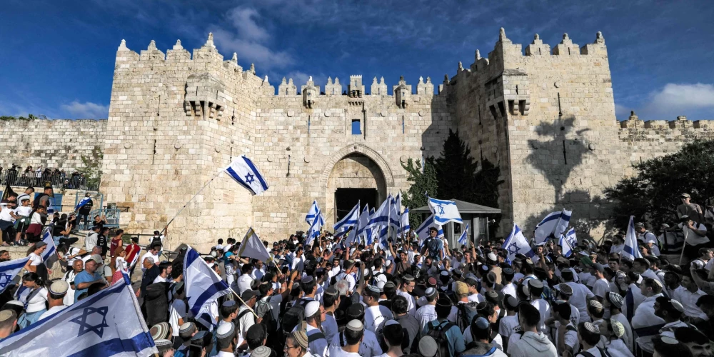 Ebreju nacionālisti svin Austrumjeruzalemes pievienošanu