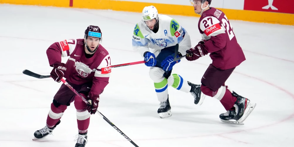 Чемпионат мира по хоккею: сборная Латвии победила команду Словении