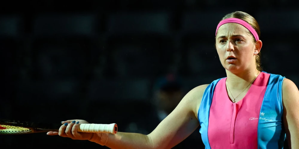 Ostapenko nepārvar Romas "WTA 1000" turnīra pusfinālu