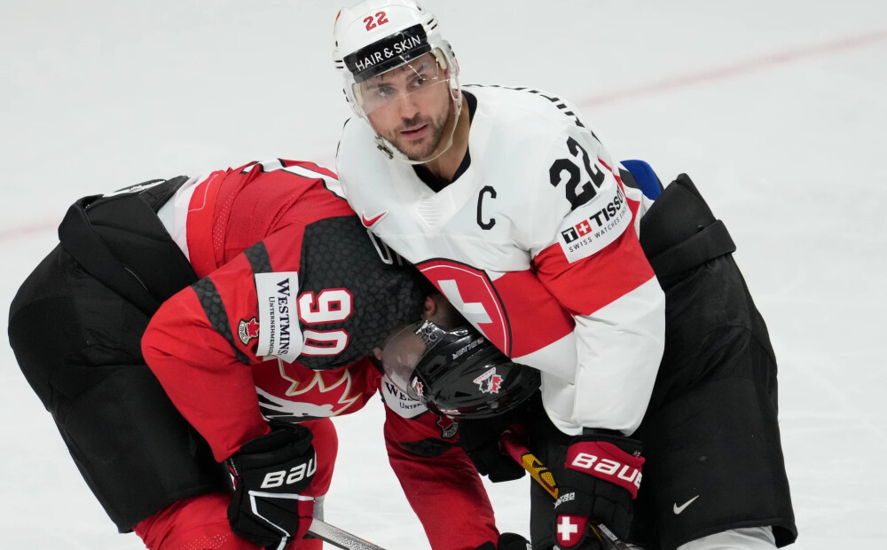 VIDEO: Šveices hokejisti uzvar Kanādu