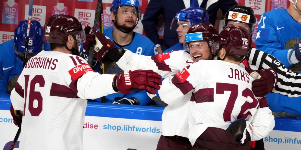 Pasaules hokeja čempionāta spēle starp Latvijas un Kazahstānas valstsvienībām ''Arēnā RĪga''.