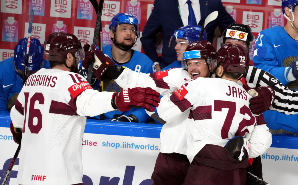 VIDEO: pārliecinoša uzvara! Latvijas hokejisti neatstāj kazahiem nekādas cerības