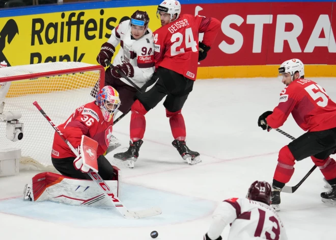 Pasaules hokeja čempionāta spēle starp Latvijas un Šveices valstsvienībām ''Arēnā Rīga''.