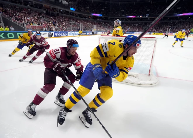 Pasaules hokeja čempionāta ceturtdaļfināla spēle starp Latvijas un Zviedrijas valstsvienībām ''Arēnā Rīga''.