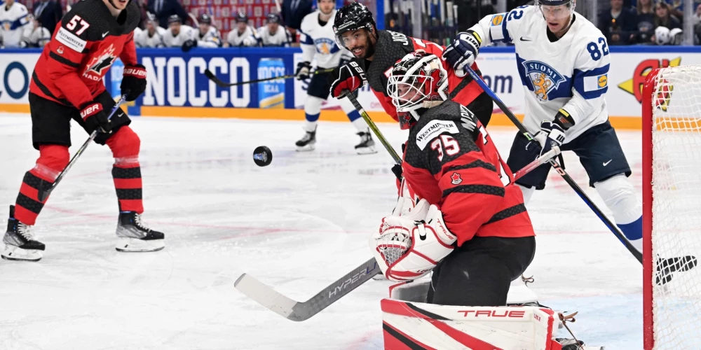 Kanādas hokejisti iekļūst pasaules čempionāta pusfinālā