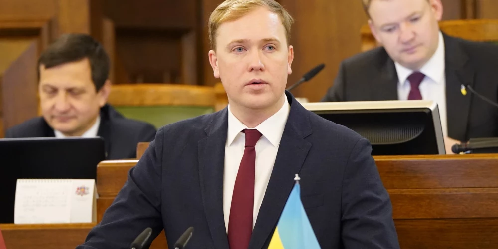 Председатель парламентской фракции Союза зеленых и крестьян Виктор Валайнис