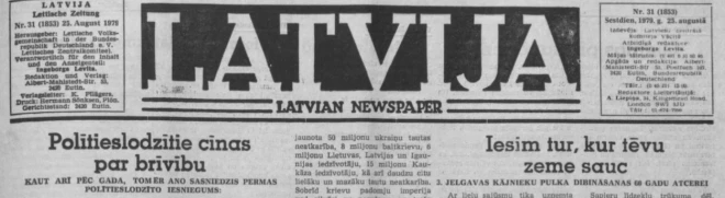 Pagājušā gadsimta septiņdesmito gadu beigās Egila Levita māte Ingeborga kļuva par Rietumeiropas latviešu laikraksta “Latvija” redaktori.