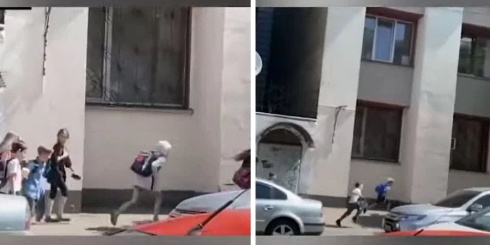 Во время взрыва в Киеве дети шли со школы