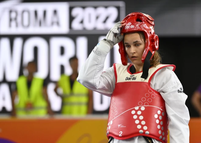 Inese Tarvida pasaules čempionātā taekvondo zaudē otrajā kārtā