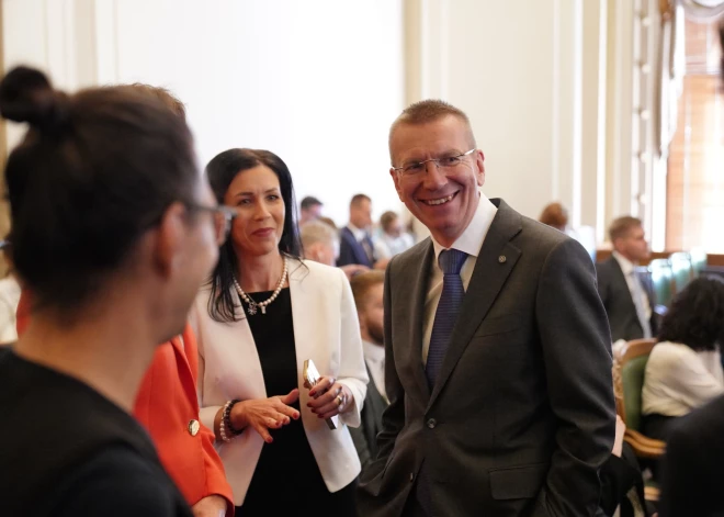 Ārlietu ministrs Edgars Rinkēvičs ievēlēts Valsts prezidenta amatā (foto; Mārtiņš Ziders)