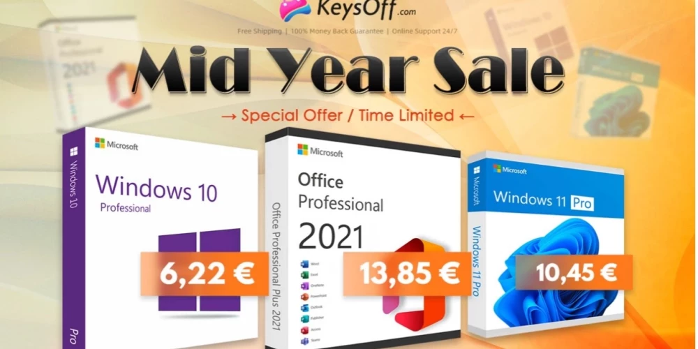 Super piedāvājumi, ko nedrīkst palaist garām: oriģinālā kalpošanas laika "Office 2021" no 13 €