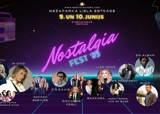 Поп-идолы 80-х, 90-х и 2000-х: на Большой эстраде в Межапарке пройдет NOSTALGIA FEST ’23