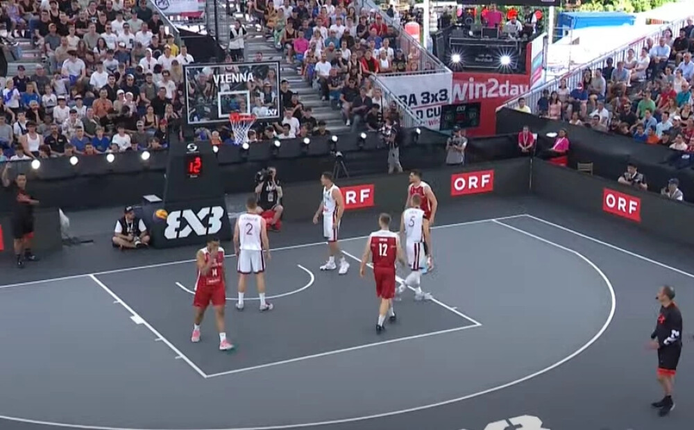 Latvijas 3x3 basketbolisti Pasaules kausa trešajā spēlē pārspēj Austriju