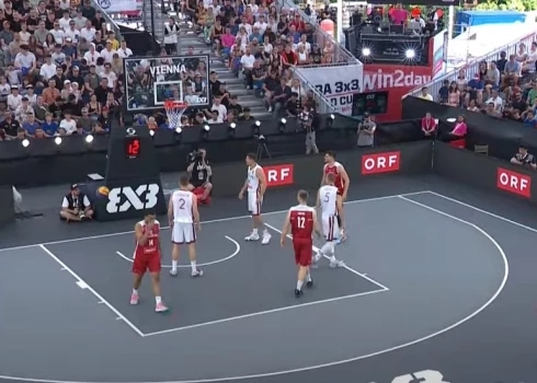 Latvijas 3x3 basketbolisti Pasaules kausa trešajā spēlē pārspēj Austriju