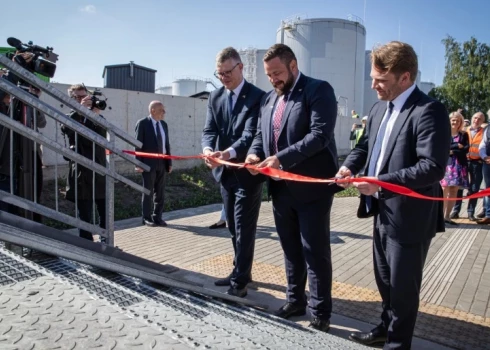 Gājēju tilta atklāšana (foto: "Latvijas Dzelzceļš")