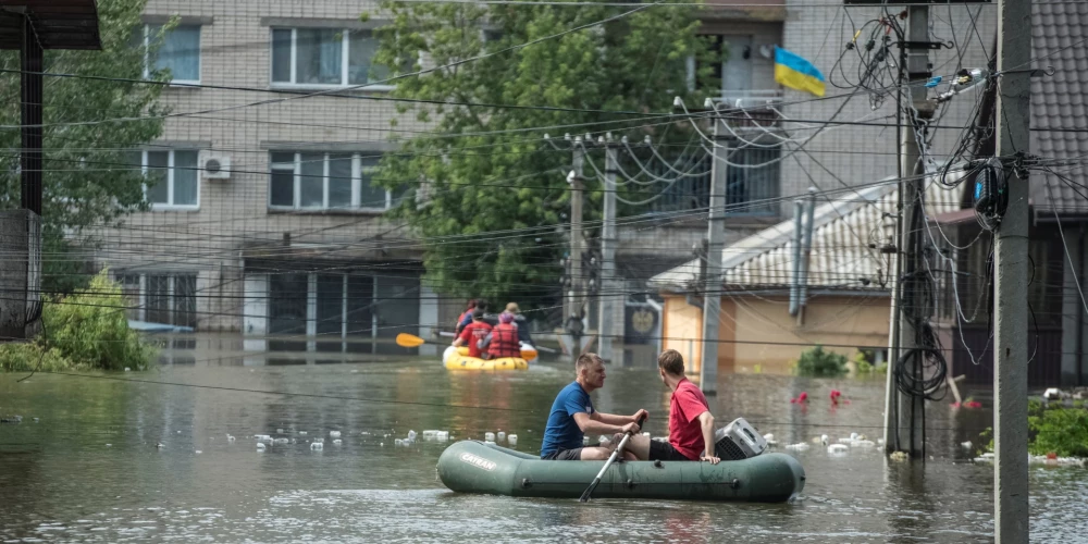 Ukraina un ANO vienojas par cilvēku evakuāciju no krievu okupētā Dņepras kreisā krasta