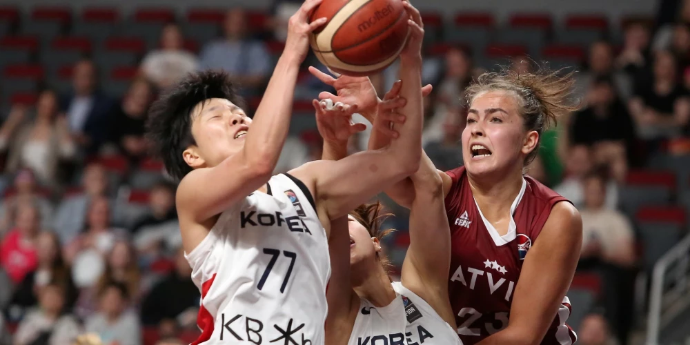 Latvijas basketbolistes pārliecinoši uzvaru dienvidkorejietes