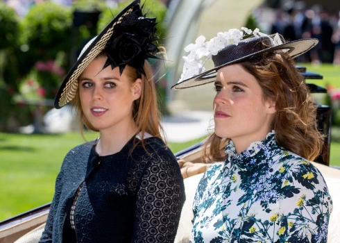 Princese Beatrise (pa kreisi) and princese Eiženija.