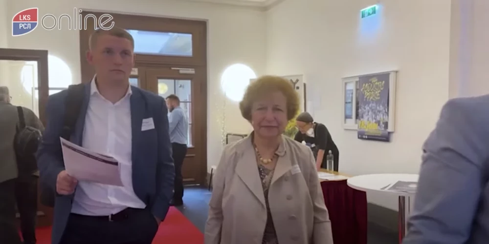 Tā saucamo konferenci mieram apmeklēja arī ilggadējie Kremļa propagandas un interešu aizstāvji - "Latvijas krievu savienības" biedri Andrejs Pagors un Tatjana Ždanoka.