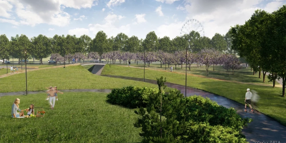 Концепция благоустройства Парка победы предусматривает проведение работ в два этапа.