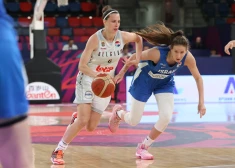 Čehijas un Beļģijas basketbolistes svin uzvaru Eiropas čempionāta B grupas mačos
