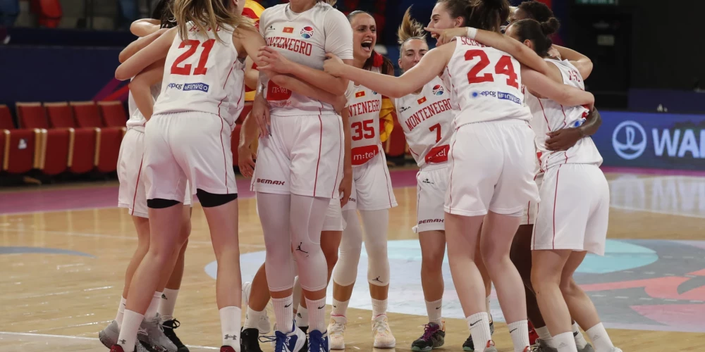 Latvijas basketbolistu pāridarītājas Melnkalne iekļūst ceturtdaļfinālā; Grieķijai čempionāts galā