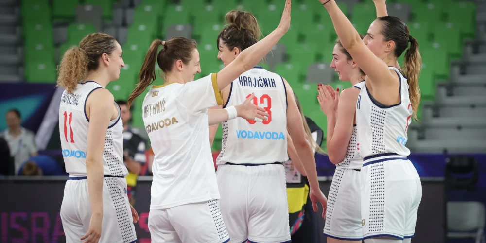Vācijas un Serbijas basketbolistes Eiropas čempionātā sasniedz ceturtdaļfinālu