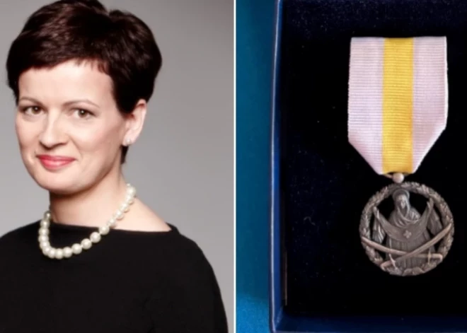 Глава Ziedot.lv Рута Диманта получила награду от главнокомандующего ВСУ Валерия Залужного