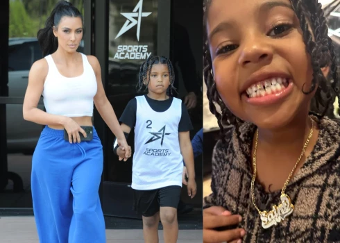 Kima Kardašjana ar dēlu Seintu.