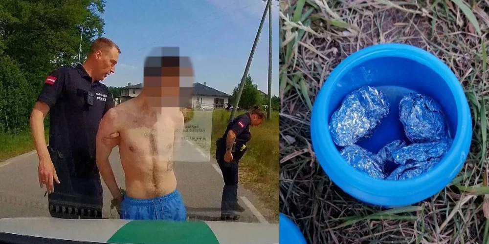 В Улброке мужчина бросил наркотики в озеро и попытался уплыть от полиции