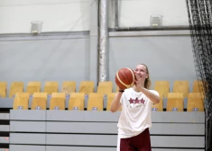 Latvijas sieviešu basketbola izlases kandidāte Digna Strautmane.