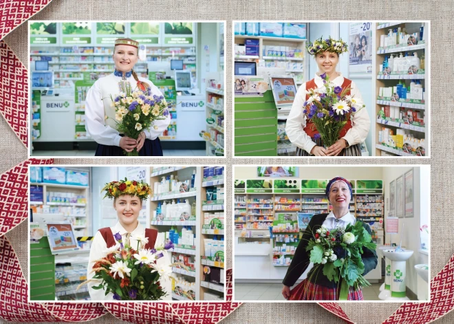 BENU Aptiekas farmaceiti vēl ikvienam skaistus Vispārējos Dziesmu un Deju svētkus!