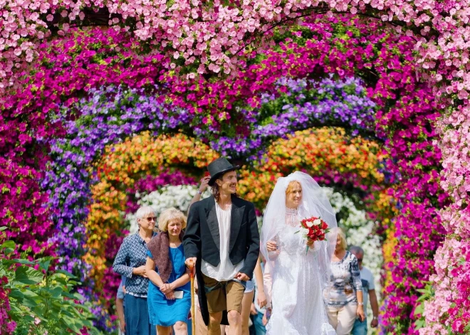 Pagājušajā nedēļas nogalē Lietuvas Pakrojas muižā oficiāli atgriezies viens no lielākajiem vasaras pasākumiem - tika atklāts piektais "Ziedu, mākslas un mīlas festivāls". Ziemeļeiropā lielākais ziedu un milzu ziedu skulptūru festivāls iepriecināja ar vasaras ziedu krāšņumu, interaktīvajiem priekšnesumiem un elpu aizraujošiem gaisa trikiem. Festivāls gaidīs viesus katru dienu līdz pat 10.septembrim.