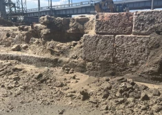 Rīgā atrasts sena bastiona fragments