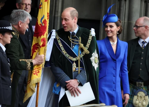 ФОТО: принцесса Кэтрин и принц Уильям побывали на второй коронации Карла III