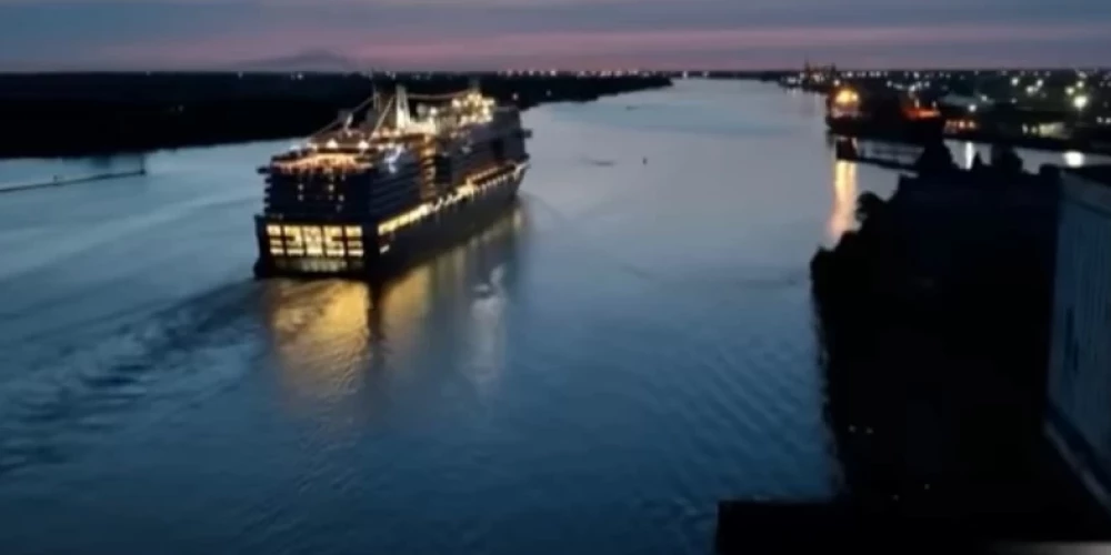 "Pūt, vējiņi" skaņās kuģis dodas uz jūru (ekrānuzņēmums)