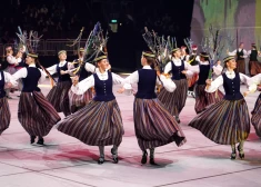 Dziesmu un deju svētku lielkoncerta "Balts" ģenerālmēģinājums "Arēnā Rīga".