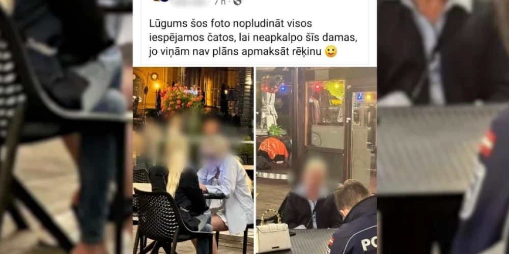 Lietā daudz jautājumu: Rīgas restorāns publiskojis foto ar sievietēm, kuras paēdušas pusdienas un it kā nav samaksājušas